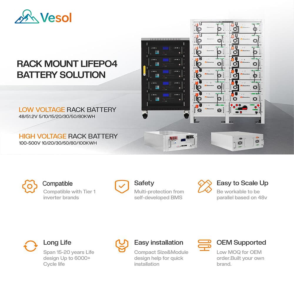 48V 100Ah LiFePo4 Lithium Battery