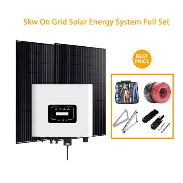 Vesol 5KW Single Phase On Grid Solar Energy System 5000w