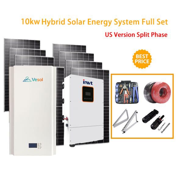10 Kva Solar System US Verison Hybrid Solar PV System