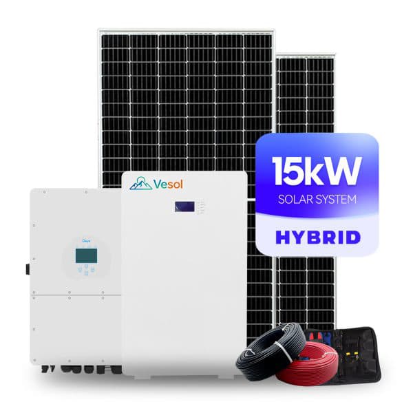 Vesol Home 15kw Hybrid Solar System with Battery Backup for Sale