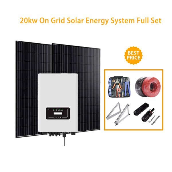 Vesol 20KW Single Phase On Grid Solar Energy System 20000w