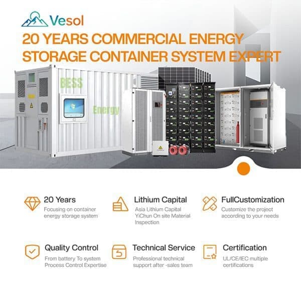 Vesol 50Kw 100Kw 150Kw 200Kw Commercial Solar Energy Storage System With Lithium Battery|Off Grid| Hybrid|On Grid